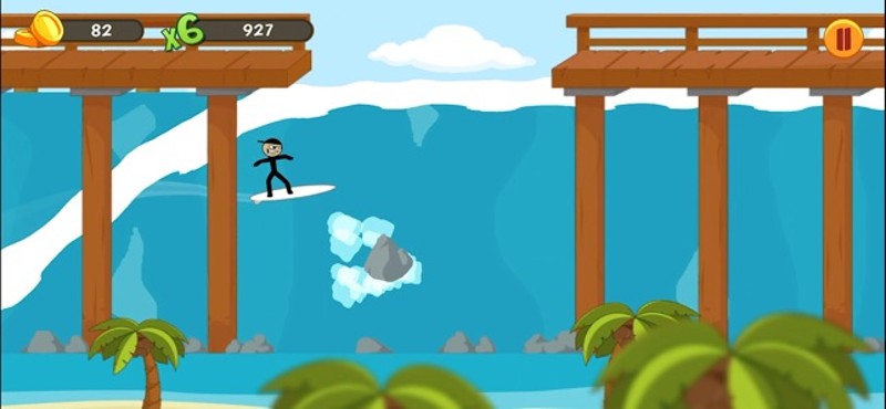 Stickman Surfer screenshot