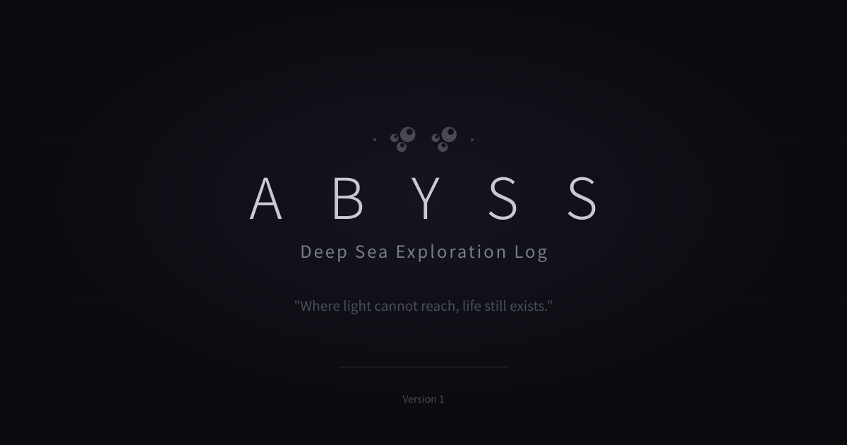 Games like ABYSS - Deep Sea Expedition Log