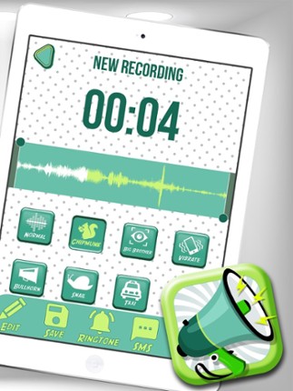 Crazy Voice Changer &amp; Recorder – Prank Sound Modifier with Cool Audio Effects Free screenshot