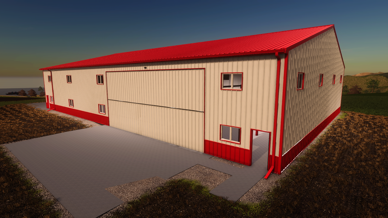 Games like FS19 81x120 Shop Red Grey