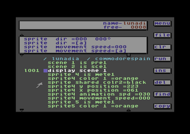 Lunadia (Commodore 64) screenshot