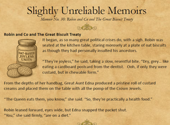 Slightly Unreliable Memoirs: Volume 7 screenshot