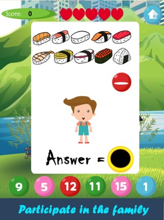 Sushi Math Addition & Subtraction screenshot