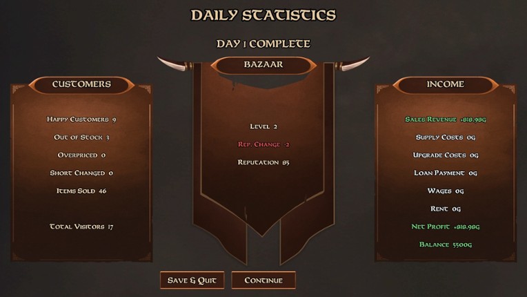 Medieval Market Simulator screenshot