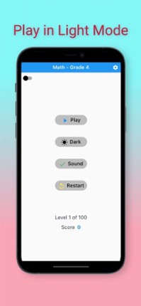 4th Grade Math Challenge Game screenshot