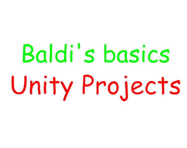 Games like Baldi's Basics Unity Projects