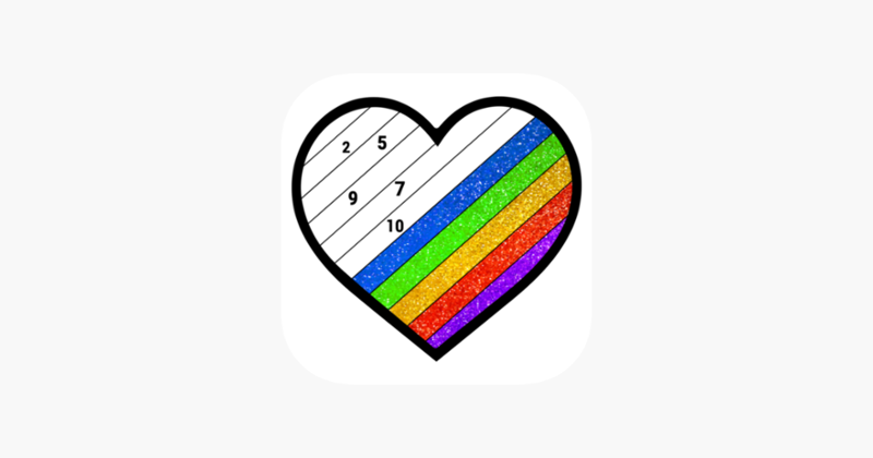 Glitter Color By Number Pages Image