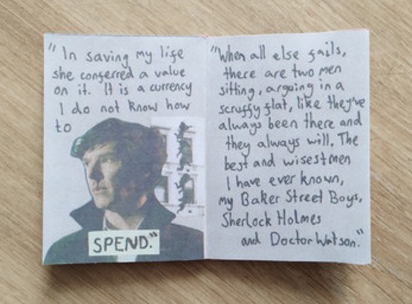 12 Quotes From Sherlock zine screenshot