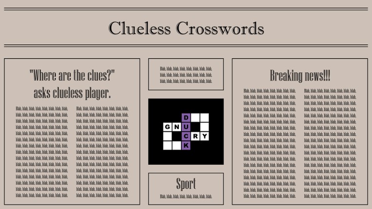 Clueless Crosswords screenshot