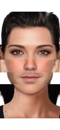 Face comparison slider Image