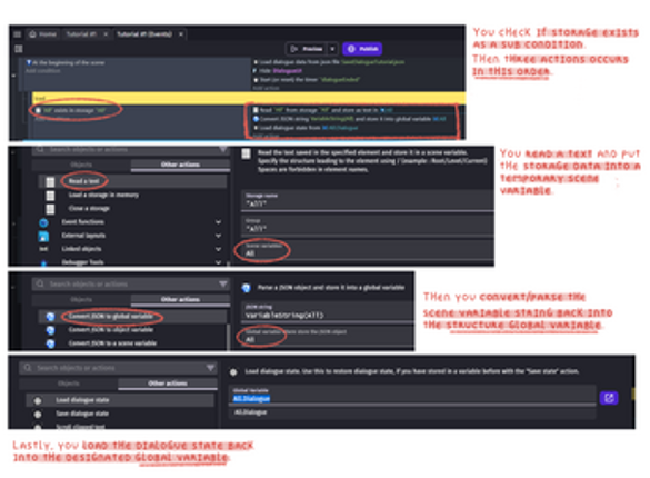 GDevelop Save/Load Yarn Dialogue + Dialogue System screenshot