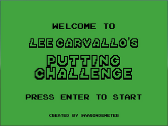 Lee Carvallo's Putting Challenge Image