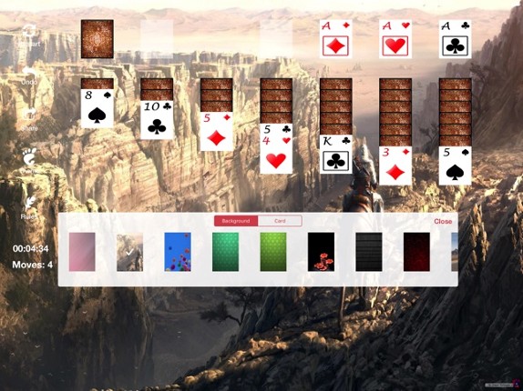 Solitaire Hard Spider game screenshot