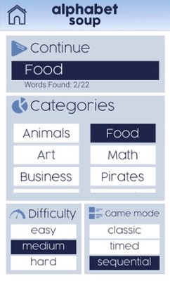 Word search in English - Unscramble hidden words screenshot