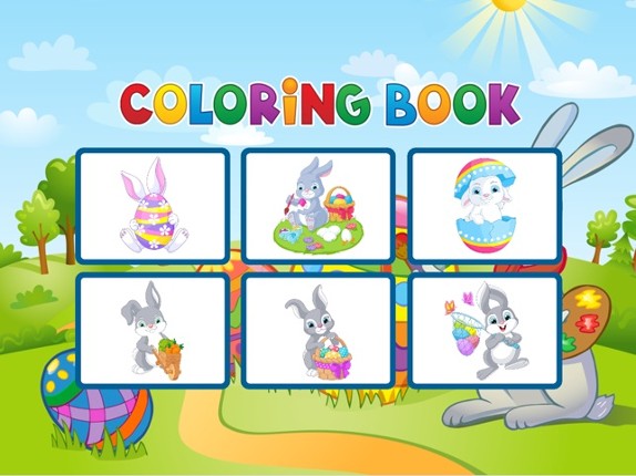 Easter Bunny Coloring Book - Painting Game for Kid screenshot
