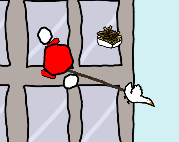 Games like Climbing a tall building but you are tied to a hungry seagull