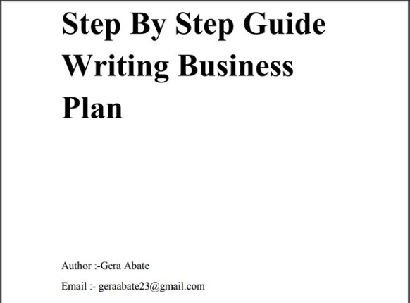 Step By Step Guide Writing Business Plan Image
