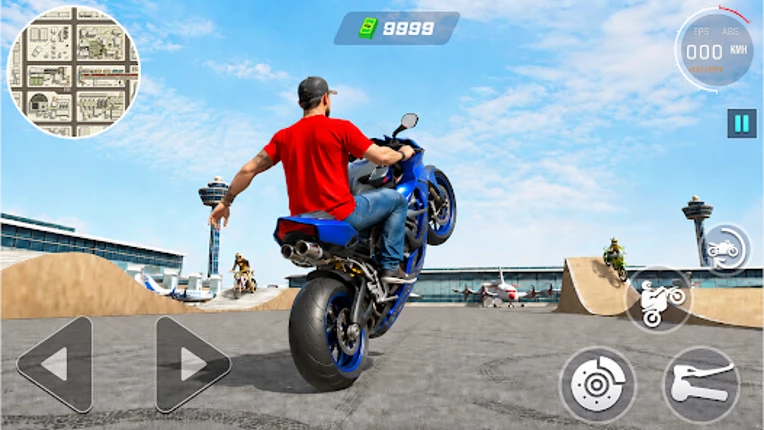 Traffic Bike: Wheelie Stunt Image