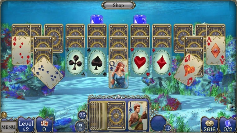 Jewel Match Atlantis Solitaire 5: Collector's Edition screenshot