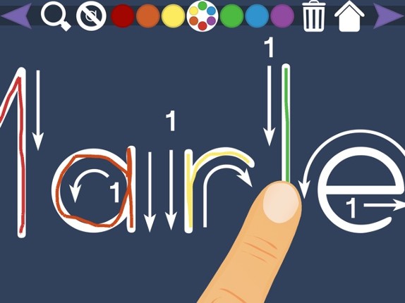 Trace Your Name - Help your children learn to read and write by tracing their own name. screenshot