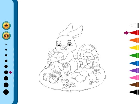 Easter Bunny Coloring Book - Painting Game for Kid Image