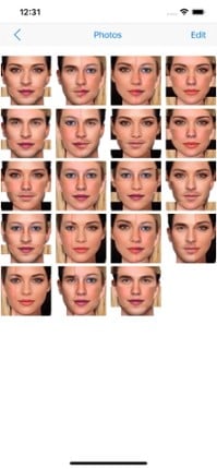 Face comparison slider Image