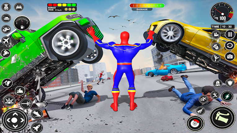 Spider Rope Hero Rescue City Image
