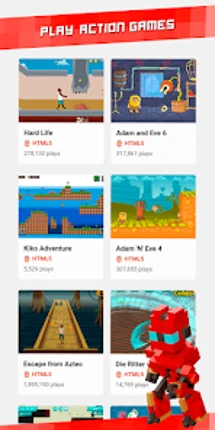 Y8 Mobile app screenshot