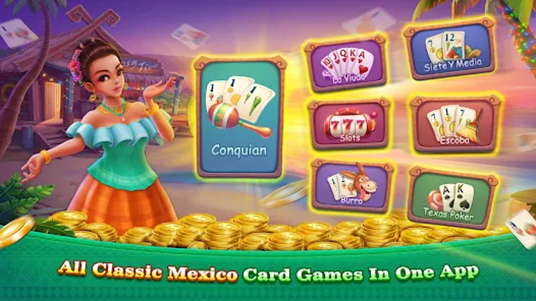 Conquian - La Viuda Slots screenshot