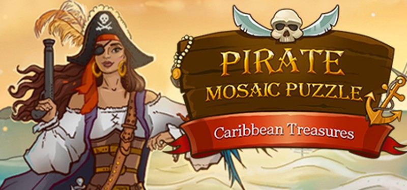 Pirate Mosaic Puzzle. Caribbean Treasures Game Cover