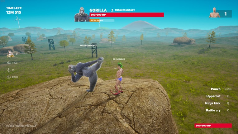 100 Men vs 1 Gorilla screenshot