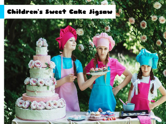 Children's Sweet Cake Jigsaw Image