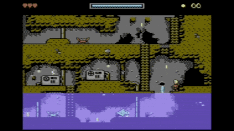 Deathflood: Curse of Oak Island (C64) screenshot