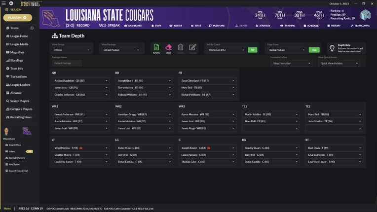 Draft Day Sports: College Football 2024 screenshot