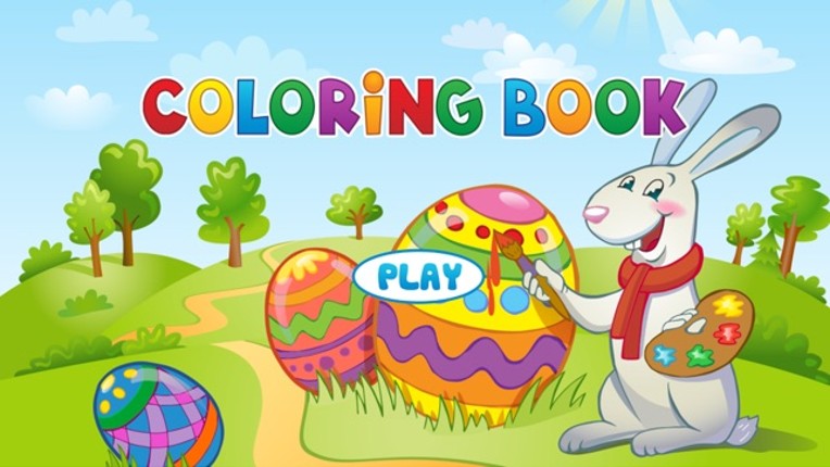 Easter Bunny Coloring Book - Painting Game for Kid Image