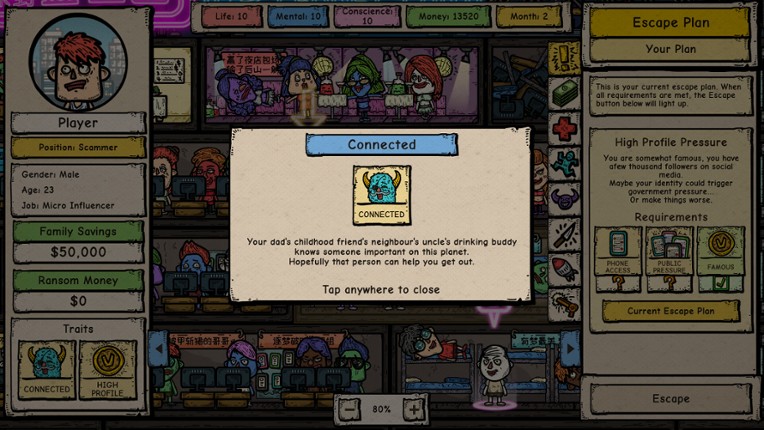 Escape from Planet Pan: Scam Center screenshot