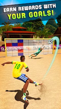 Shoot Goal - Beach Soccer Game Image