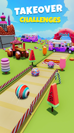 Candy Ball Run - Rolling Games screenshot