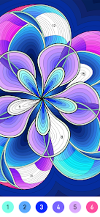 Mandala Pattern Coloring Game screenshot
