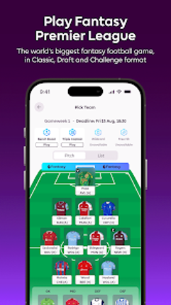 Official Premier League App screenshot