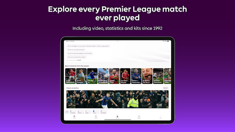 Official Premier League App screenshot