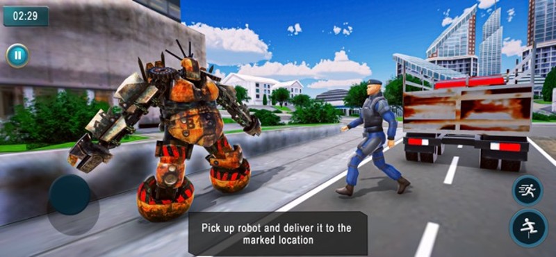 Mega Robot Truck Transport Sim Image