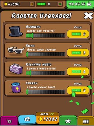 Rooster Booster - Idle Clicker screenshot