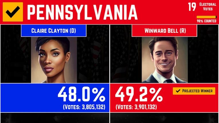2026 U.S. Election Simulator screenshot
