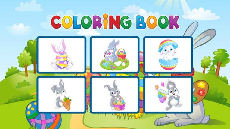 Easter Bunny Coloring Book - Painting Game for Kid screenshot