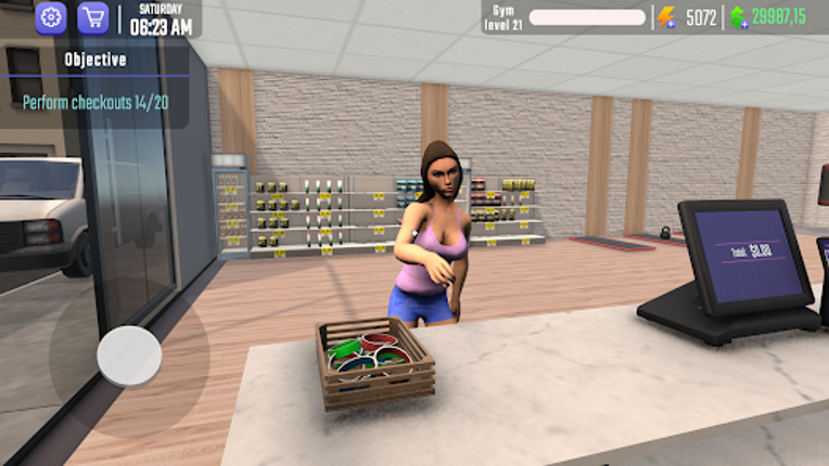 Gym Simulator 3D Fitness Store screenshot