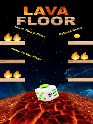 Lava Floor - The Floor is Lava Jumpy Fidget Cube screenshot