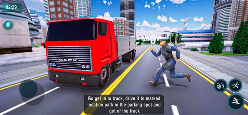 Mega Robot Truck Transport Sim screenshot