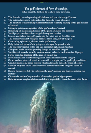 The Baroque Science Fantasy God Generator screenshot
