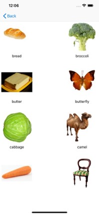 English words, nouns and test Image